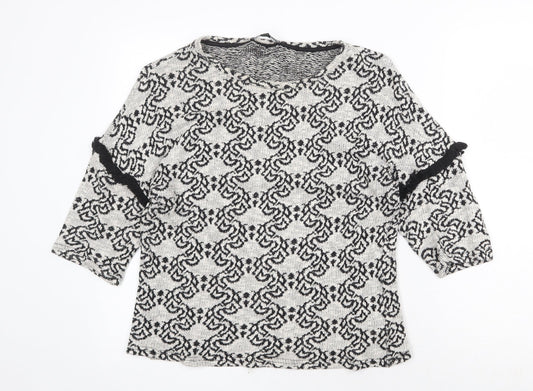 Womens UK Size M TALLY WEiJL Grey Pullover Jumper