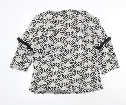 Womens UK Size M TALLY WEiJL Grey Pullover Jumper