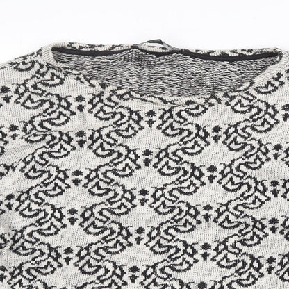 Womens UK Size M TALLY WEiJL Grey Pullover Jumper