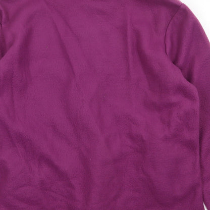Anne de Lancay Womens Purple Jacket Size L Zip