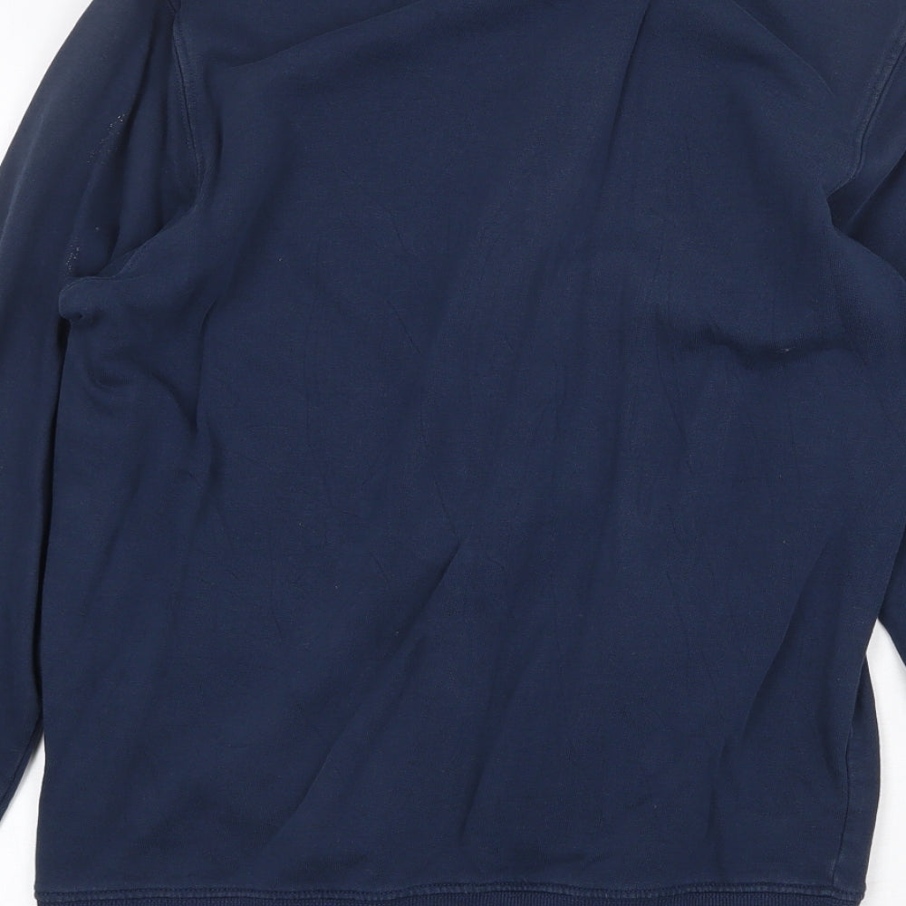 H&M Womens Blue Cotton Pullover Sweatshirt Size XS Pullover - Navy