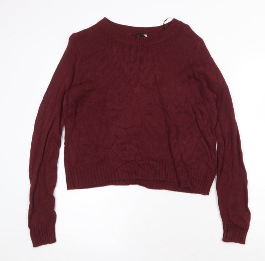 Womens UK Size S H&M Red Pullover Jumper