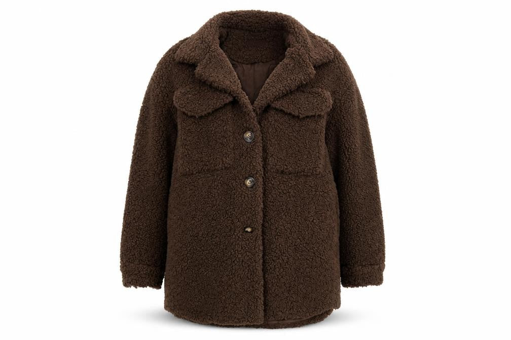 Womens UK Size 8 PRETTYLITTLETHING Brown Jacket