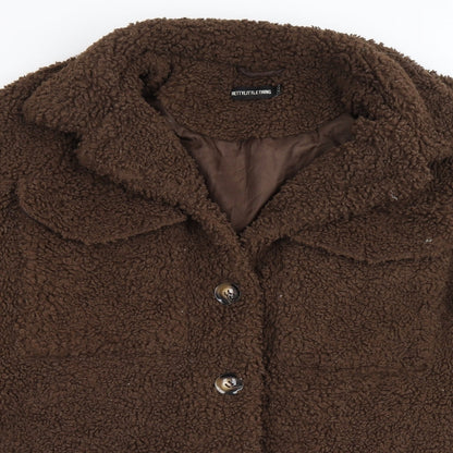 Womens UK Size 8 PRETTYLITTLETHING Brown Jacket