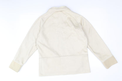 Preworn Womens Beige Jacket Size 12 Zip