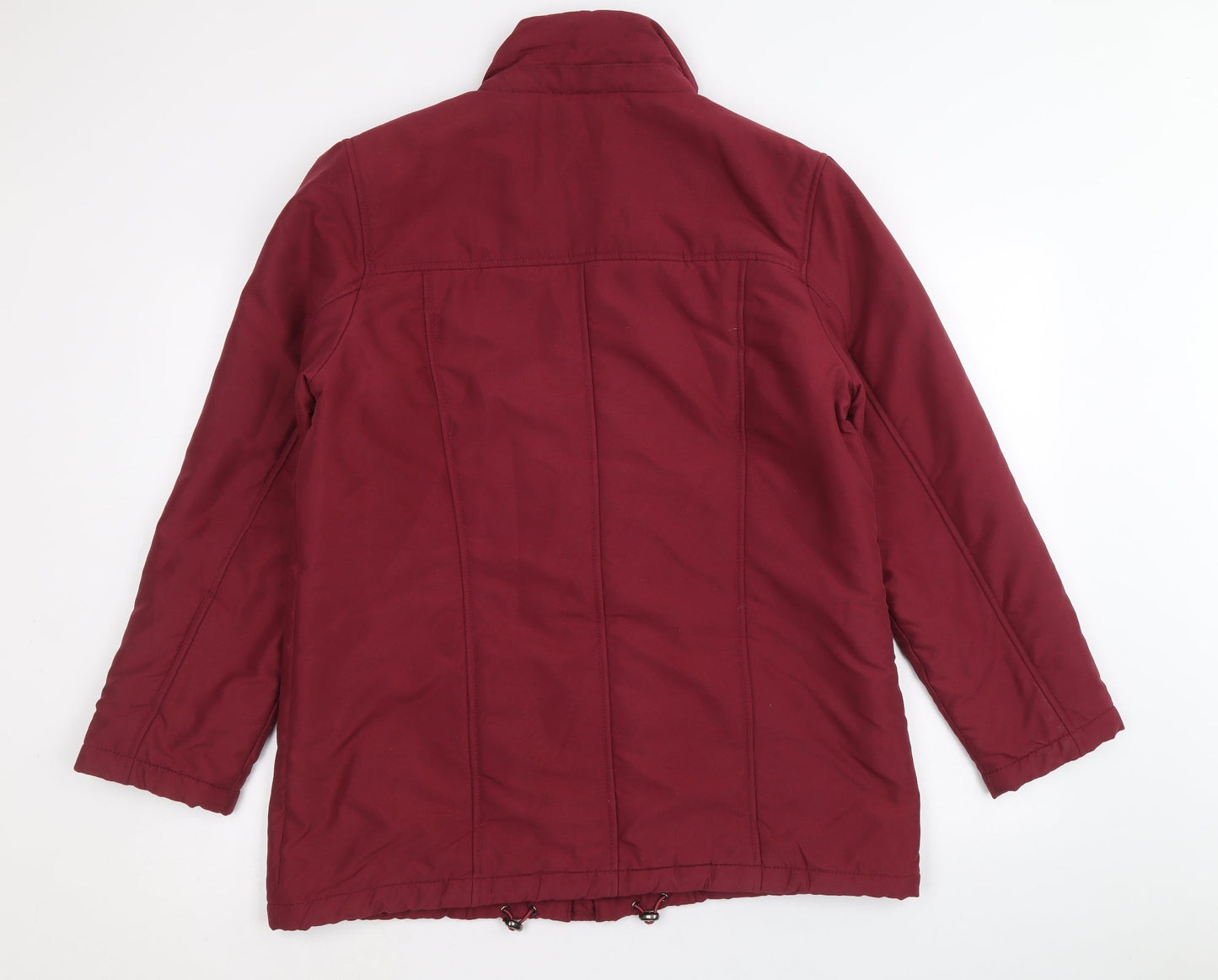 First Avenue Womens Red Jacket Coat Size 12 Zip