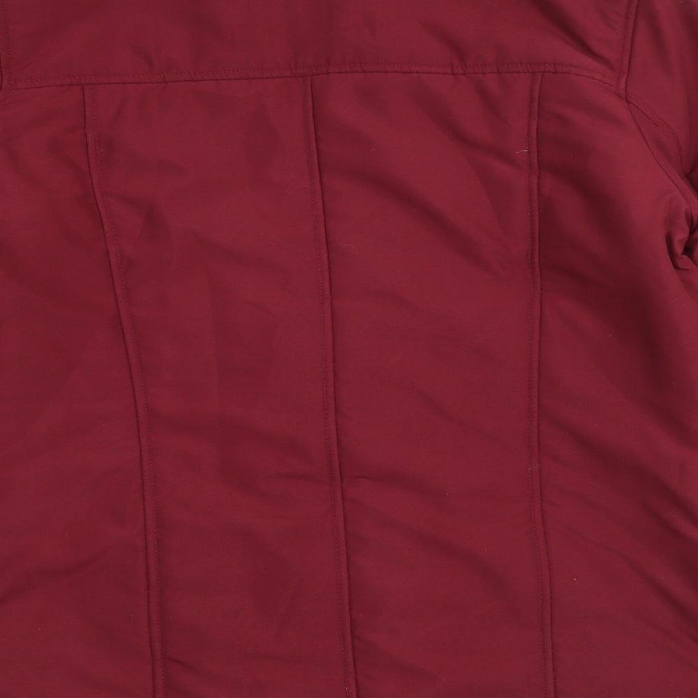 First Avenue Womens Red Jacket Coat Size 12 Zip