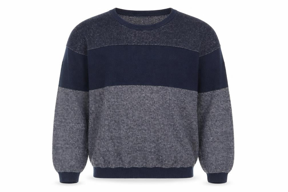 Mens UK Size L Easy Blue Pullover Jumper