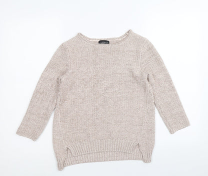 Womens UK Size 6 Topshop Gold Pullover Jumper