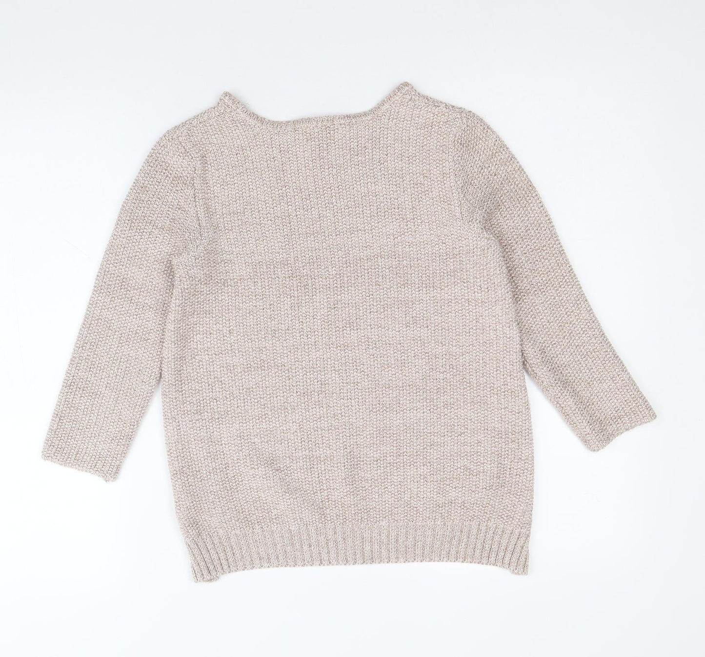 Womens UK Size 6 Topshop Gold Pullover Jumper
