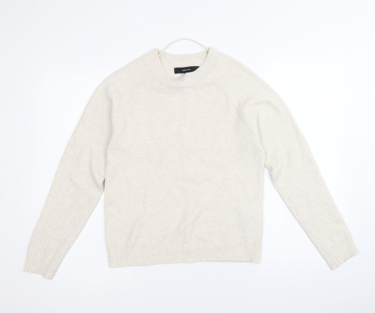 Womens UK Size S Vera Moda Beige Pullover Jumper