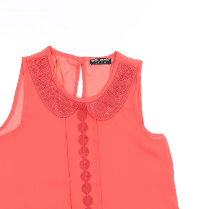 Womens UK Size 10 Select Pink Basic Blouse