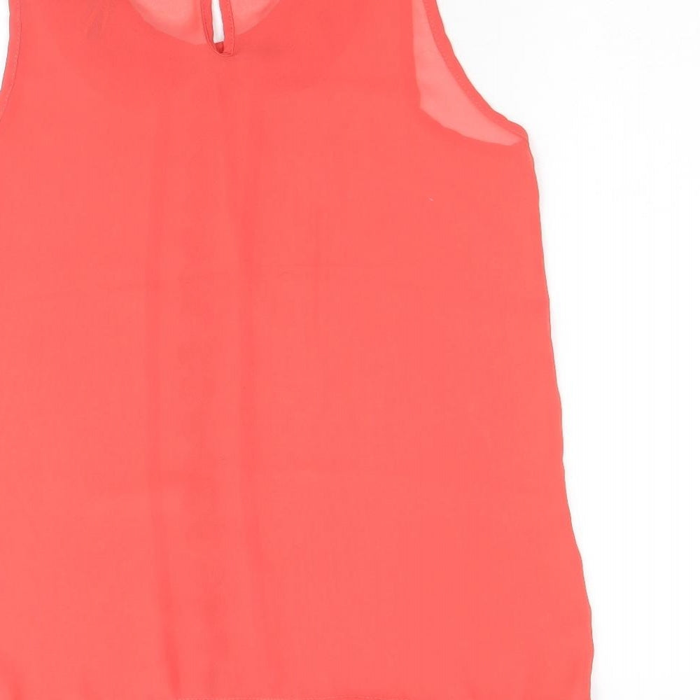 Womens UK Size 10 Select Pink Basic Blouse