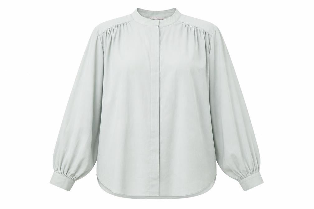 Womens UK Size XL H&M Green Basic Button-Up