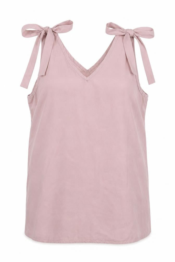 Womens UK Size S Preworn Pink Basic Tank