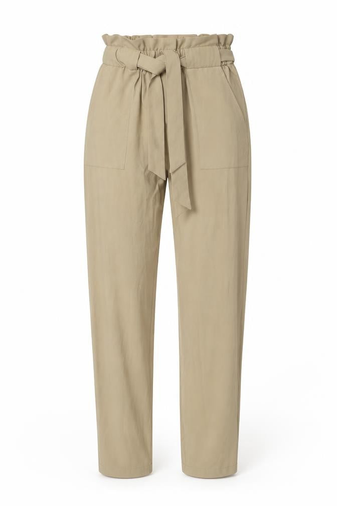 Womens UK Size S Preworn Regular Fit  Brown Trousers