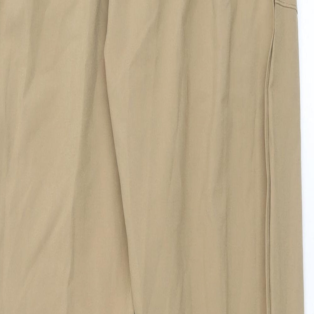 Womens UK Size S Preworn Regular Fit  Brown Trousers