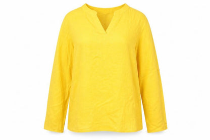 Womens UK Size XL Emery Rose Yellow Basic T-Shirt