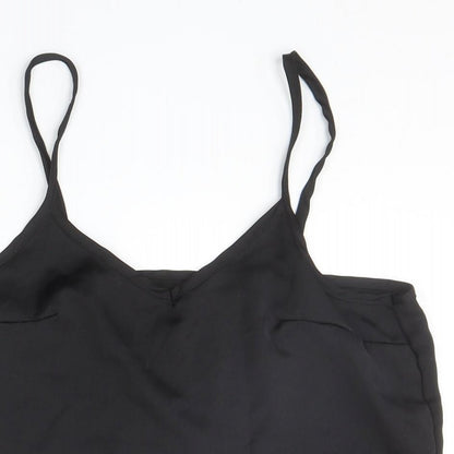 Womens UK Size 6 Missguided Black Basic Tank