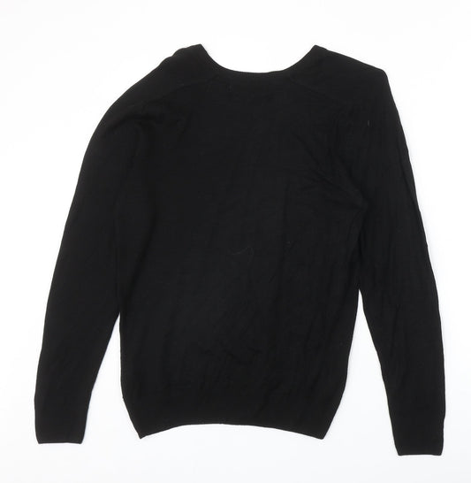 Womens UK Size XS River Island Black Pullover Jumper