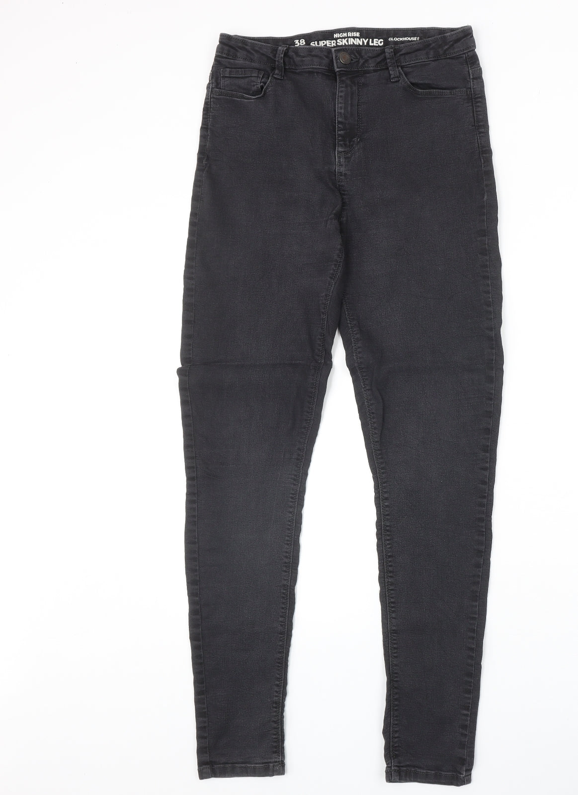 Womens UK Size 38 in Preworn Slim Fit Skinny Black Jeans