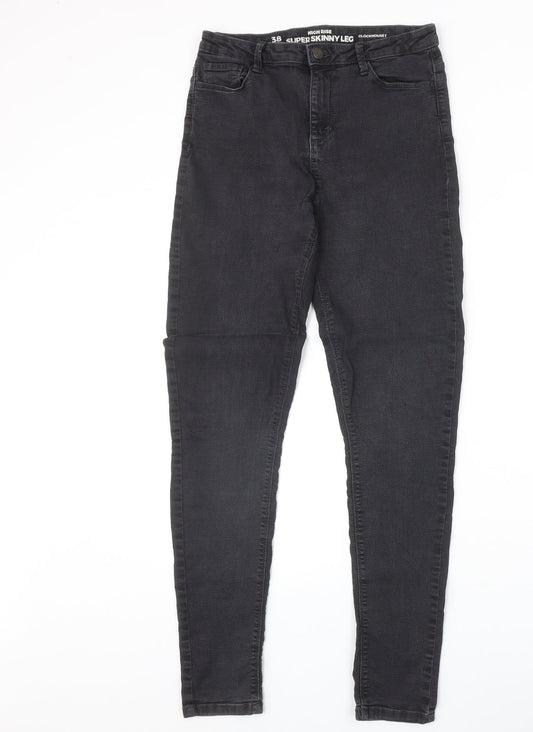 Womens UK Size 38 in Preworn Slim Fit Skinny Black Jeans