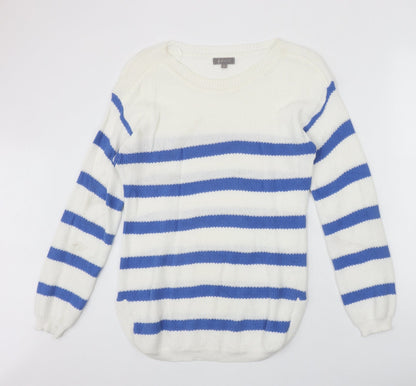 Womens UK Size S First Avenue Ivory Pullover Jumper