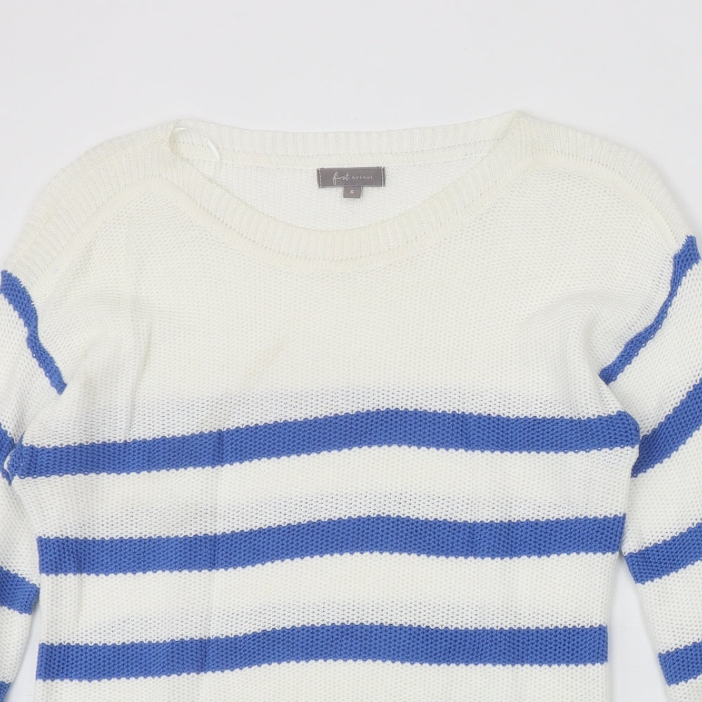 Womens UK Size S First Avenue Ivory Pullover Jumper