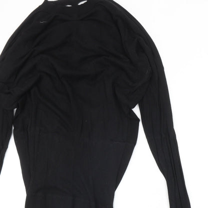 ASOS Womens Black Polyester Bodycon Size 10 Round Neck Pullover