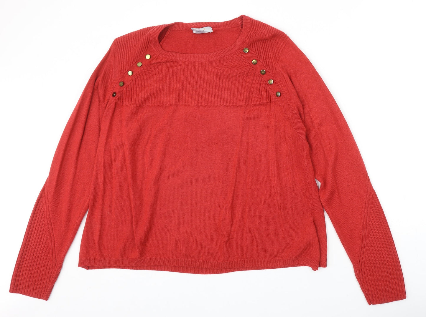 Womens UK Size 18 Marks and Spencer Red Pullover Jumper