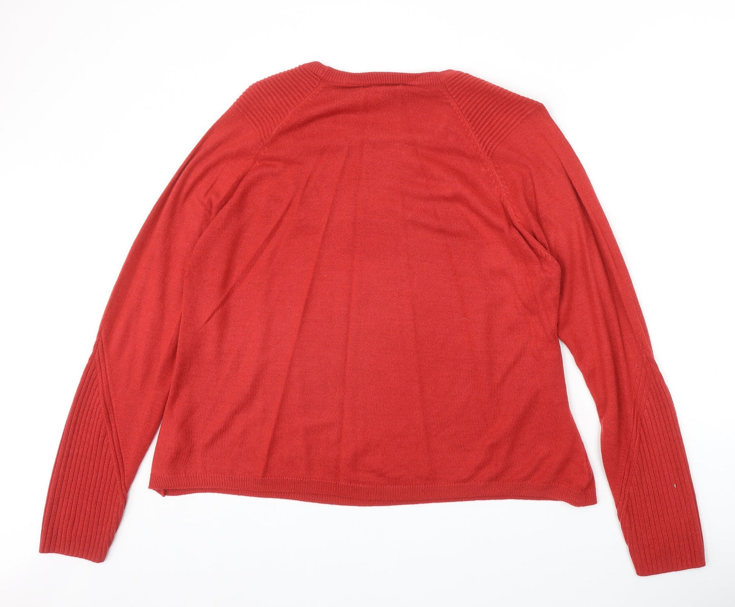 Womens UK Size 18 Marks and Spencer Red Pullover Jumper