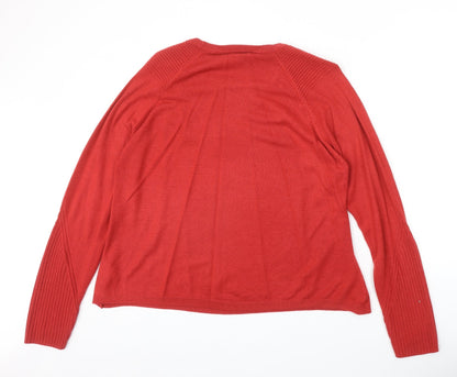 Womens UK Size 18 Marks and Spencer Red Pullover Jumper