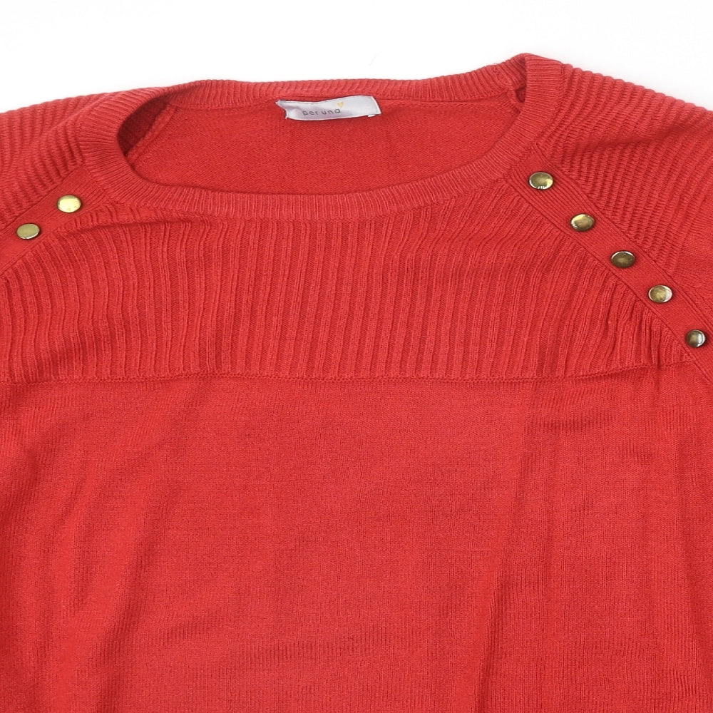 Womens UK Size 18 Marks and Spencer Red Pullover Jumper