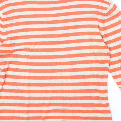 Womens UK Size 14 Preworn Orange Pullover Jumper