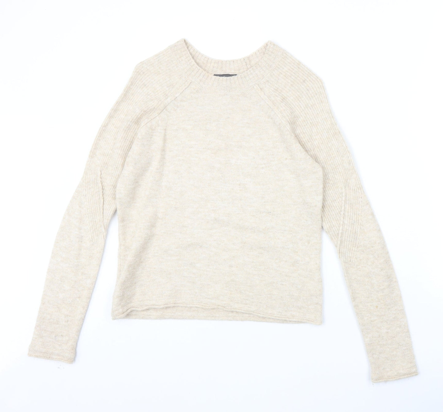 Womens UK Size 8 Topshop Beige Pullover Jumper