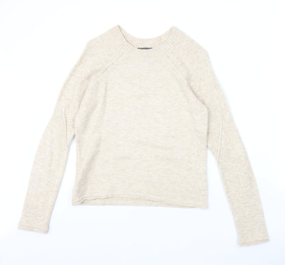 Womens UK Size 8 Topshop Beige Pullover Jumper