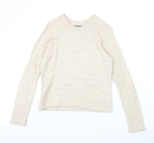 Womens UK Size 8 Topshop Beige Pullover Jumper