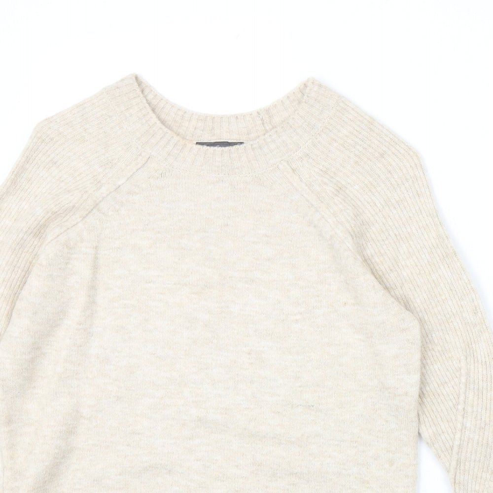 Womens UK Size 8 Topshop Beige Pullover Jumper
