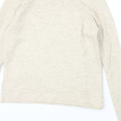 Womens UK Size 8 Topshop Beige Pullover Jumper
