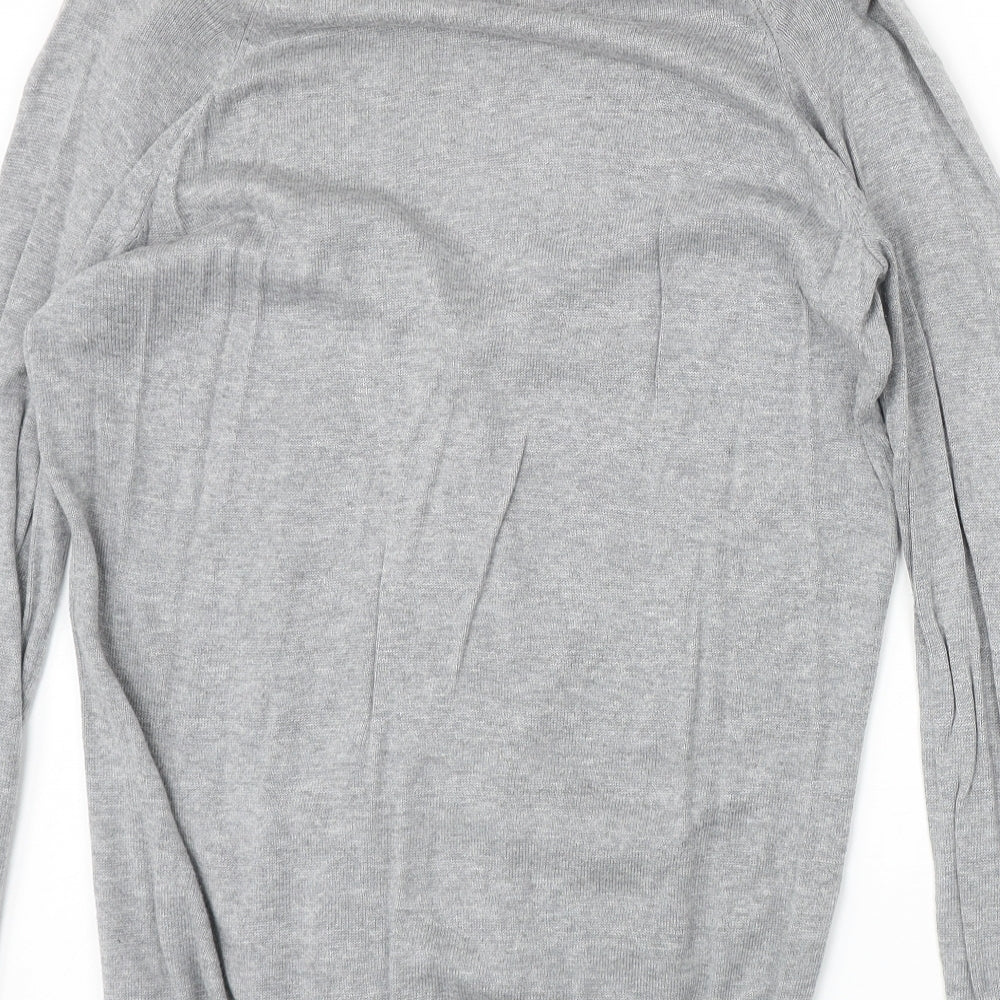 Womens UK Size S H&M Grey Cardigan Jumper