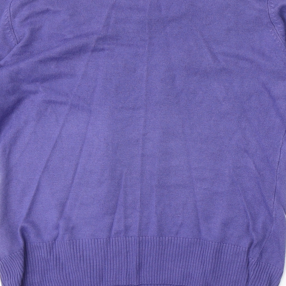 Womens UK Size 10 Marks and Spencer Purple Pullover Jumper