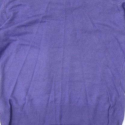 Womens UK Size 10 Marks and Spencer Purple Pullover Jumper