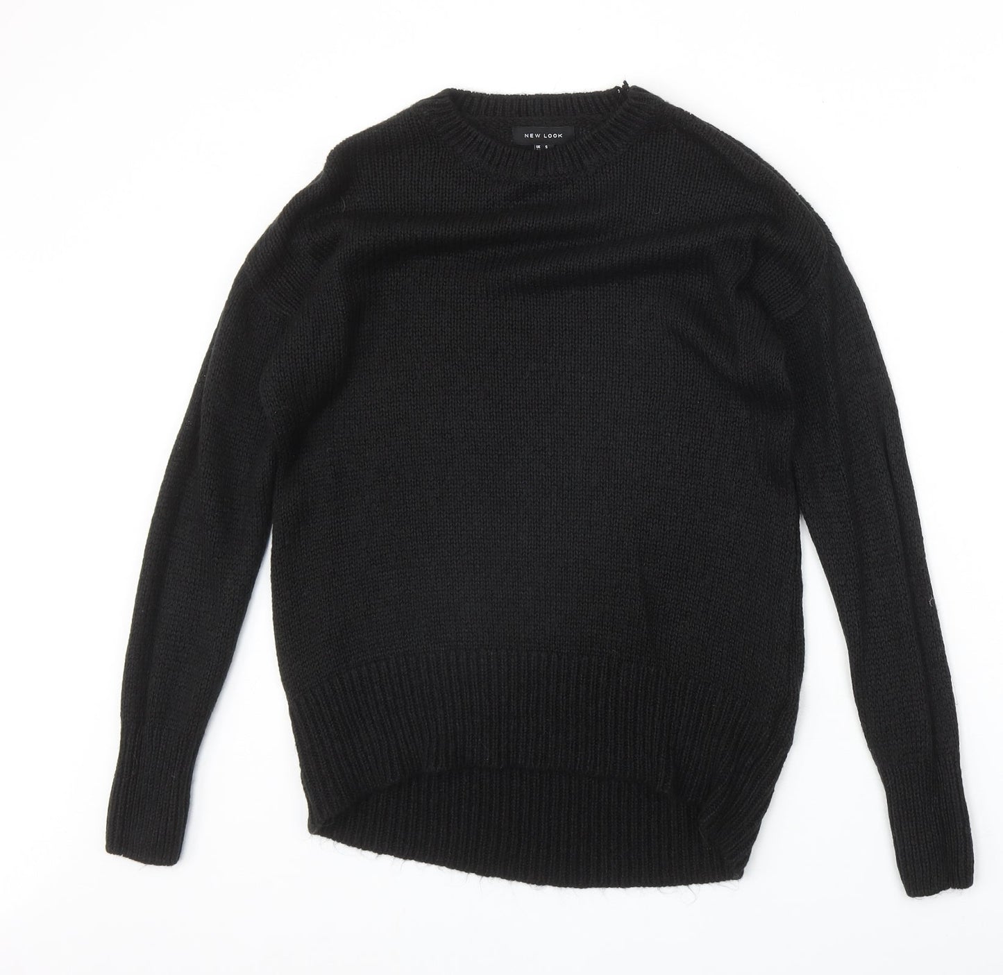 Womens UK Size S New Look Black Pullover Jumper