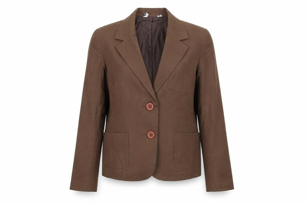 Womens UK Size 14 Preworn Regular Brown Suit Jacket