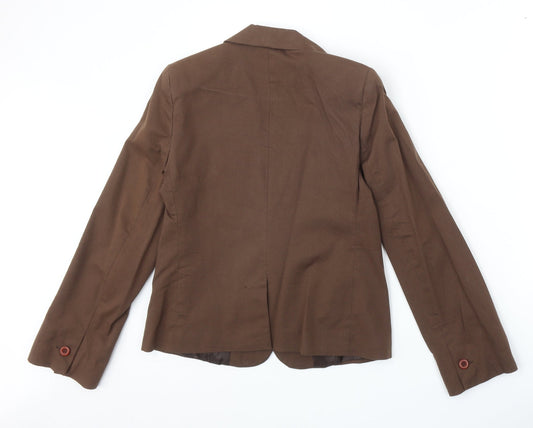 Womens UK Size 14 Preworn Regular Brown Suit Jacket