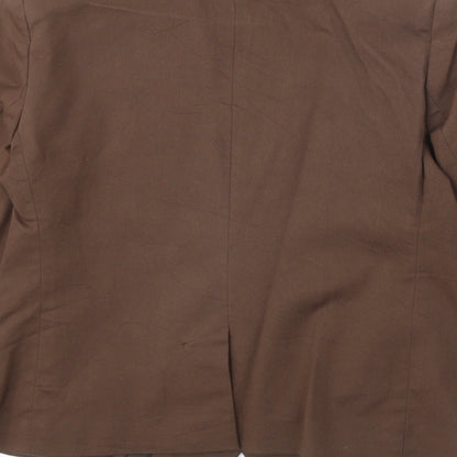 Womens UK Size 14 Preworn Regular Brown Suit Jacket