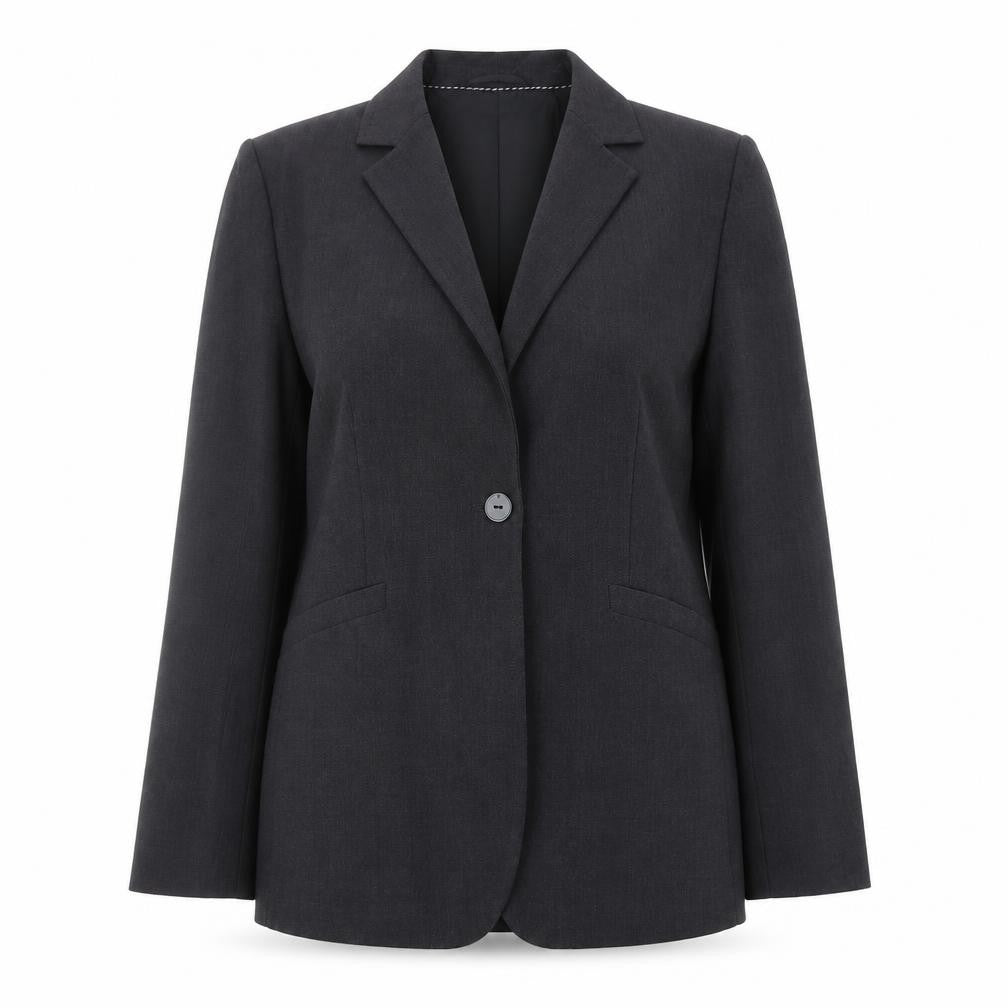 Marks and Spencer Womens Grey Polyester Jacket Blazer Size 14