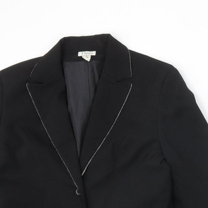 Womens UK Size 14 OPUS Regular Black Blazer