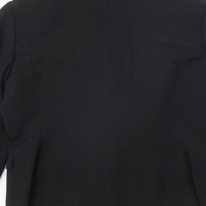 NEXT Womens Black Polyester Jacket Blazer Size 12