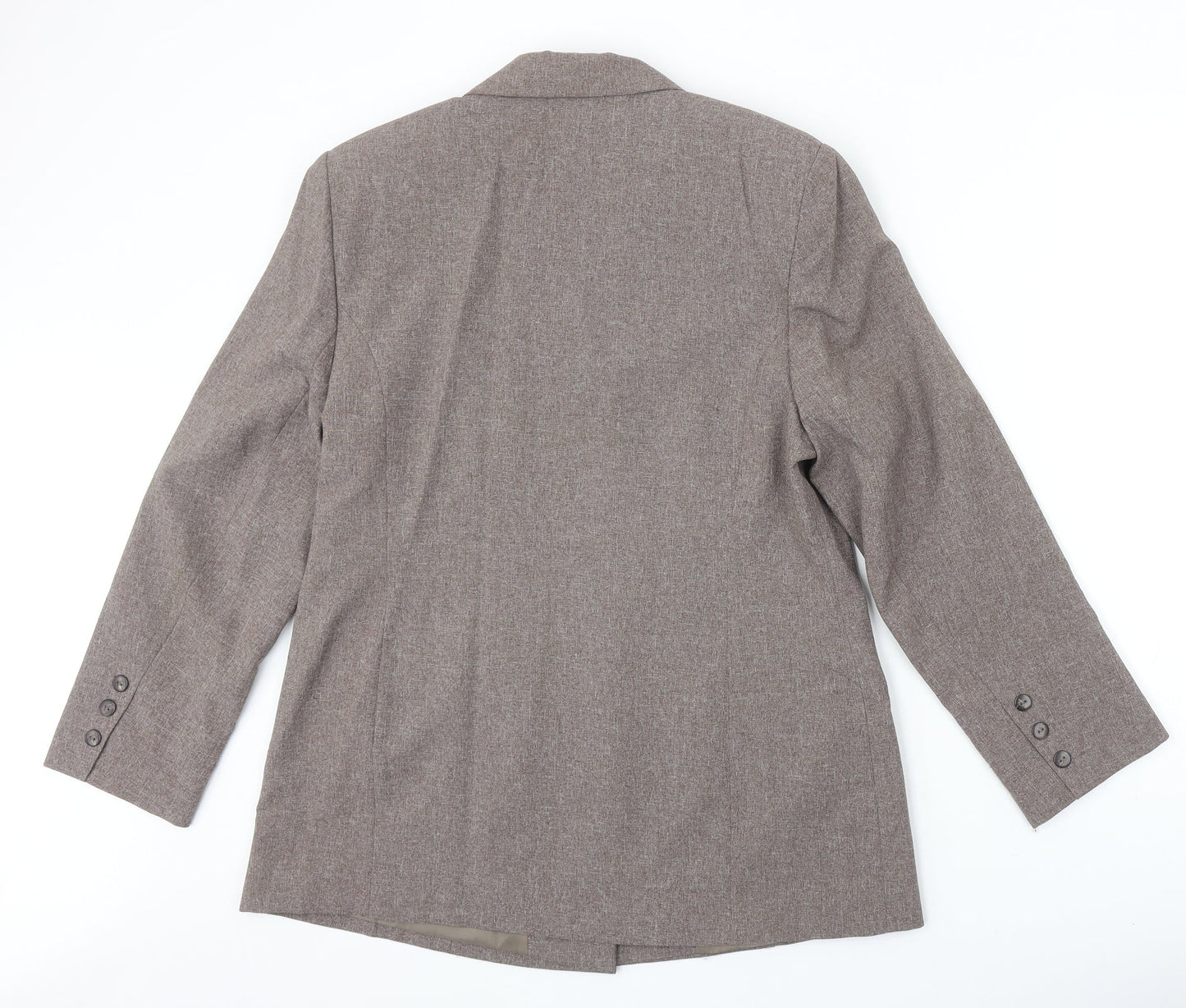 Womens UK Size 16 Essentials Regular Beige Suit Jacket